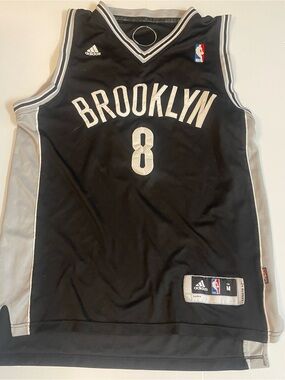 adidas Black and Gray NBA Basketball Jersey - Size M